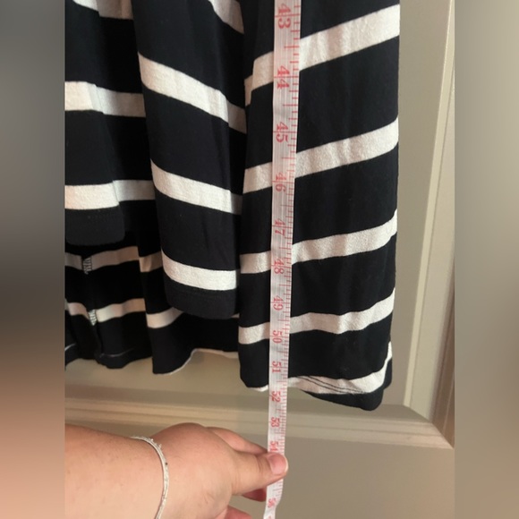 Michael Kors Tube Maxi Low High Dress Extra Long Nautical Striped with Cowl neck - Picture 9 of 11